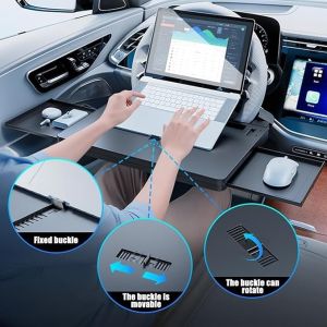 Khay xếp gọn bàn ăn bàn làm việc trên ô tô đa năng Carbon Table Car Workstation Pro4 226-26 ⚜️Home and Garden⚜️