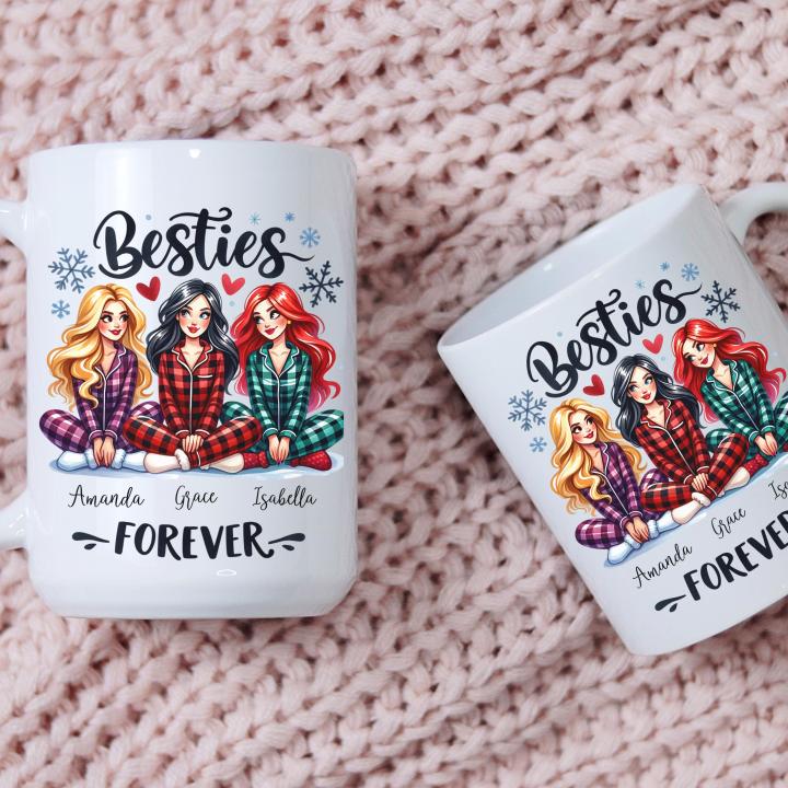 Personalized mug for best friends, Personalized mug for 3 friends, Gift to  celebrate friendship, Matching gift for best friends | Lazada PH