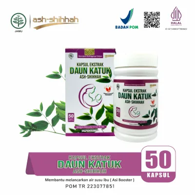 Kapsul Daun Katuk Ash Shihhah Pelancar ASI bukan Mom Uung ASI Booster Pelancar ASI 50 Kapsul IZIN BPOM Menambah Volume ASI Original Kapsul Daun Katuk Ash Shihhah 50 Kapsul