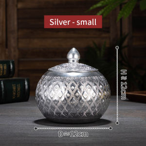 พระอบลายไทย ผลิตจากโลหะผสม ไว้เก็บผลไม้แห้ง ขนมอบ  เก็บชากาแฟ สำหรับใส่ของประดับทั่วไป