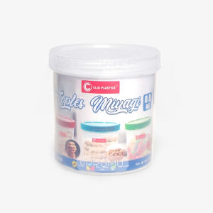 Toples Clio Plastik Serbaguna 800 ml dan 1000 ml Wadah Kue Cemilan Bening Tempat Makanan Food Container Miyagi