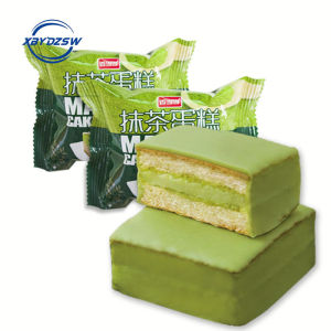 【Huadong Store】抹茶味蛋糕 早餐面包 夹心糕点小面包 营养食品Matcha Cake