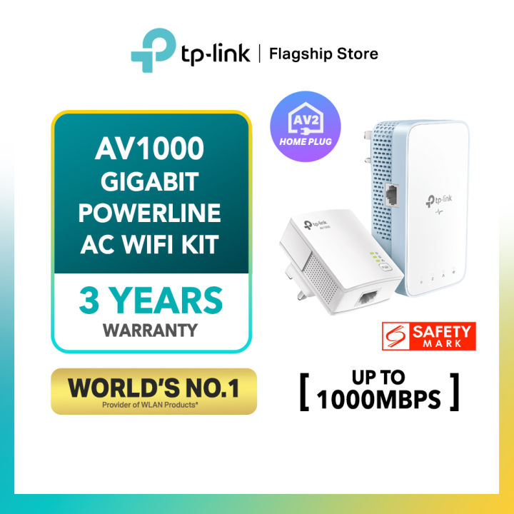 TP-Link Home Plug AV2 High Speed Dual Band Gigabit Powerline Wi-Fi