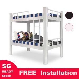 [free installation ]Bunk Bed High Bed Professional Custom Iron Framed Bed Apartment Dormitory Student Bed Cutlery Iron Bed
