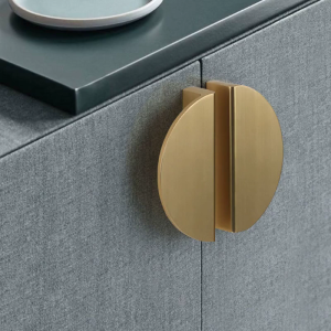 Hợp kim nhôm tay kéo ngăn tủ Tủ cup kéo nhà bếp phần cứng tay cầm tủ tay nắm ngăn kéo knobs hình bán nguyệt kéo