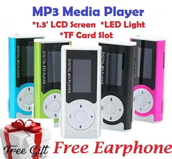 MP3 PLAYER WITH LCD SCREEN Support TSD Memory Card LED