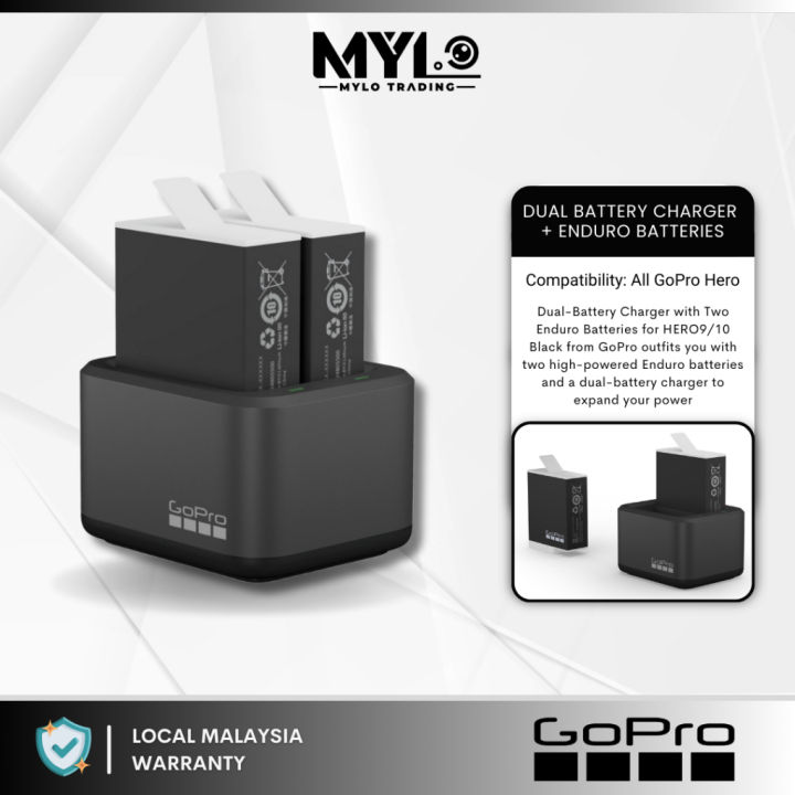 Wasabi Power Enduro Replacement Battery & Dual Charger For GoPro HERO12/11/10/9 (2-Pack)