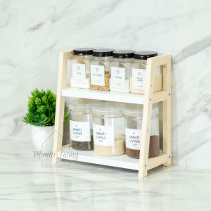 Rak Bumbu Dapur Kayu / Rak serbaguna