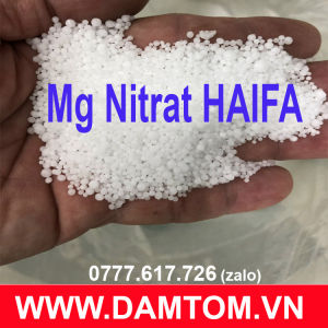 PHÂN BÓN Mg(NO3)2.6H2O HAIFA - (11-0-0-16) (Magie Nitrat Hexahydrate) gói 1kg