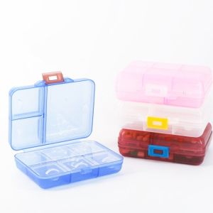9Grid Portable Medicine Case Box Pill Storage Organizer Vitamins Moisture Proof Storage Container