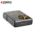 Zippo Skull Magic Emblem Design Black Ice Pocket Lighter  ZBT-3-134A Limited Edition（ Lighter Without Fuel Inside ). 
