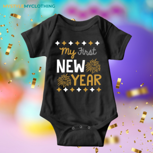 Baby First New Year Holidays Onesies - 1st NY Fireworks