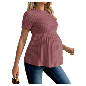 MILKAHFREE MISTERY GIFT FREE SHIPPING COD BC Round Neck Peplum Top Pregnant Maternity T-shirt - xs to slim large - classy and elegant - timeless classic - timeless piece - casual office or party - classic piece - super kapal ng tela - hindi kayo m