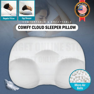 Soft Cloud Comfy Sleeper Pillow Memory Foam Orthopedic Neck Back Pain Relief/Bantal Leher