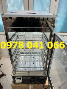 Tủ Hấp Bánh Bao giữ nóng trưng bày có chế độ tự ngắt khi hết nước 5 tầng nhập khẩu