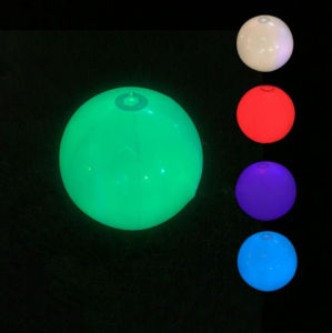 40/60cm LED Beach Balls Inflatable Light Up Pool Toys Ball with Remote for Pool Decorations