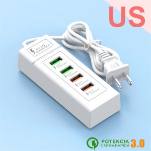 Ổ cắm 4 cống sạc đa năng 66w usb sạc nhanh 4 cổng phích cắm điện bộ sạc điện thoại di động USB 4 cổng phụ kiện sạc du lịch di động nhỏ