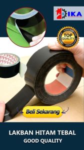 Lakban Kain Hitam 2 Inch x 8m / Cloth Tape 48 MM Lakban Kain Warna Hitam Bodhi Tape 48 mm x 8 meter