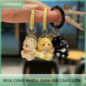 【LAKEBAO】 Đáng yêu mèo Keychain Ngọt Ngào Phong Cách Ins Keyring Hàn Quốc dễ thương Túi Mặt dây chuyền Ba lô treo trang trí túi phụ kiện quan trọng