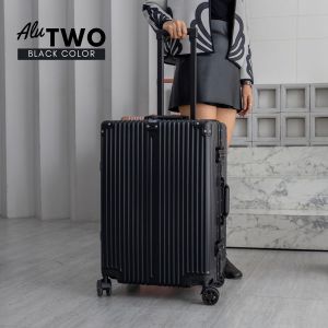 กระเป๋าเดินทาง ALU TWO  กระเป๋าเดินทาง โครงอลูมิเนียม 4 ล้อ TSA lock