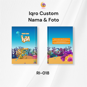 Custom Nama Dan Foto Buku Iqro Anak Milenial Full Color Hadiah Souvenir Kado Ulang Tahun - Istiqomah