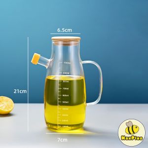 MaxPlus 1000ml Glass Oil Bottle Cooking Oil Vinegar Soy Sauce Bottle Leak Proof Kitchen Tools
