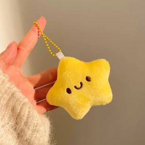【Wholesale】Cute Plush Star Doll Pendant Squeak Doll Keychain Accessories Student Backpack Ornaments