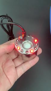 Led Mist Maker Fogger Ultrasonic Outdoor Indoor Fountain Smoke Machine Aquarium Pond Halloween Party Machines For pumpkin Light Water Fog Fish Tank For halloween In Portable