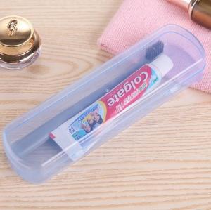 2pcs Toothbrush Box Travel Portable Toothbrush Holder Transparent Organizer Case Cutlery Storage Box