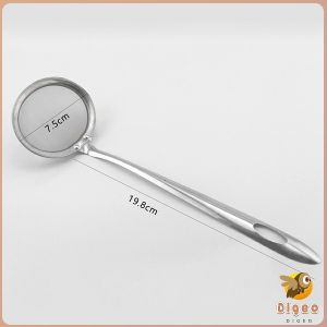 Digeo Kitchen Stainless Steel Mesh Spoon Sifter Sieve Filter Kitchenware Cooking Skimmer Strainer S/M/L