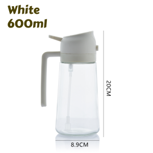 2 in 1 Glass Oil Sprayer & Dispenser Olive Oil Dispenser Bottle Kitchen Salad Olive Oil Spray Cooking BBQ Spray Bottle