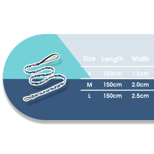 HamshMoc Dog Leash Strong Durable Pet Lead Rope Reflective With Soft Handle For Small Medium Large Dogs Running Training