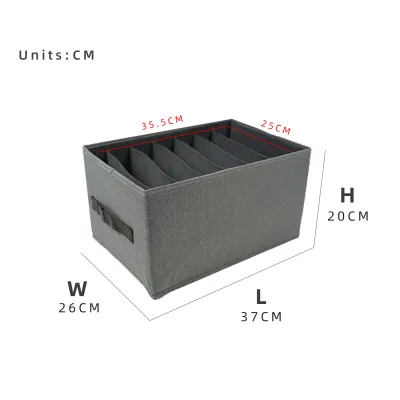 KitchenZ Multipurpose 6 in 1 Storage Organizer Drawer Organizers Boxs / Small / Medium / Large / Waterproof - 6IN1-GY