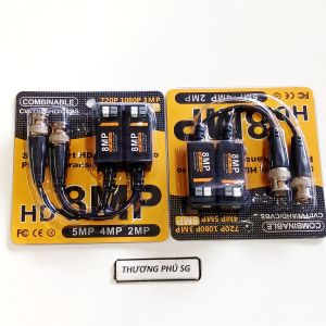 Balun Camera Video Full HD 8Mp Chuẩn khóa gài dể sử dụng (Vĩ Vàng 8MP HD Analog Video)