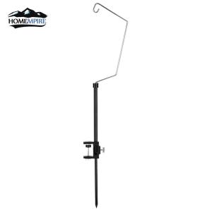 IGT Table Lantern Stand Aluminum Alloy Lamp Hanging Pole Multifunctional Portable Lamp Bracket for Picnic Hiking Fishing