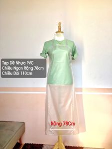 Tạp Dề Chống Thấm Nước PVC Dày 0.15mm Dài 110cm Rộng 78cm - Phong Cách Hiện Đại