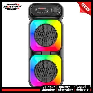 【Free Shipping】 BT Wireless Speaker Support MIC/TF/USB/AUX Party Speaker with Microphone for Party Outdoor Travel Birthday Gift