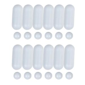 24 Pieces Toilet for Seat Bumper Buffer Reduce the Impact of Noise when Closed Protect Toilet for Seat from Water Non-sl