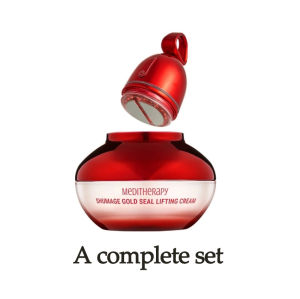 [100% Original] MEDITHERAPY Shumage Gold Seal Lifting Cream 50ml + Device （Moisturizer Face Lift Cream Hydrating & Tightening for Sagging Skin - Microcurrent Facial Device for Radiant Glow Skin）