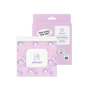 Pikalula Eco Pouch Refillable Wet Wipes Holder Case Bag | Compatible with Eco Towels & Nappy Bags Travel Compact Storage Portable Refill Pack DIY Eco Towel Mini Wet Wipes Kit with Eco Pouch - Simple Steps to Create Your Own Wet Wipes Anytime Anywhere