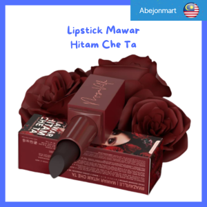 Lipstik Mawar Hitam Che Ta Lipstick Black Rose Cheta Gincu Merah Sah Solat Telap Air