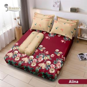 Sprei Illusions Motif Ukuran 160x200 Queen Fitted