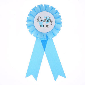 Baby Shower Sash and Badge for Boy Mommy to Be Sash and Daddy to Be Badge Ideal Mom and Dad Gift