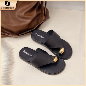 STOMPION Korean Sandals For Women Ladies Sandals Flat Sandal For Woman Fashion Womens Slippers