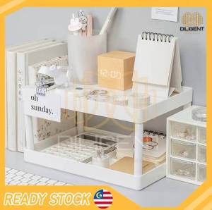 【D22】Rak Penyimpanan Meja Berfungsi Berbilang Desktop Organizer Shelf Kitchen Office Stationery Storage Rack