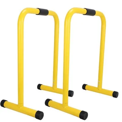 Parallel Bars Push Ups Bar All Metal Indoor Fitness Height Adjustable Push-Up Dip Bar
