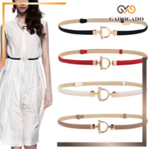 GESPER COLECTION Ikat Pinggang Gamis Wanita Adjustable Gesper Kulit Tali Kecil Womens Belt Korea Fashion Tali Pinggang Mutiara