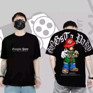 Kaos distro pria gangsta party kaos oversize kaos distro pria keren 2024 Baju kata kata keren Kaos kekinian Kaos murah Kaos cod