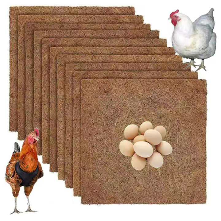 Basket Mat Coconut Fiber Nesting Pad Coconut Fiber Chicken Egg Laying Pads Chicken Coop Floor