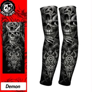 Musion Trendy Tattoo Arm Sleeve UPF 50+ Sun Protection Arm Sleeves Cooling Tattoo Cover Sleeve for Outdoor Sports Running Driving